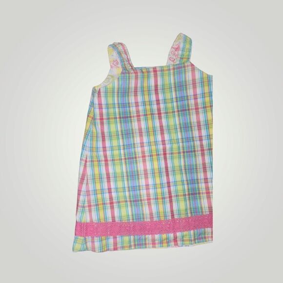 Vintage Hartstrings plaid and sea horse Reversible dress size 24M - Picture 3 of 7